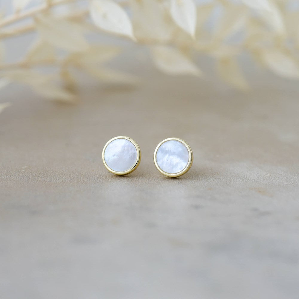 Alluring Studs-mother of pearl
