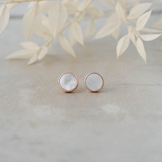 Alluring Studs-mother of pearl