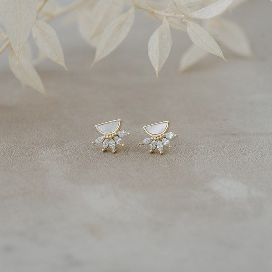 Antique Studs-mother of pearl