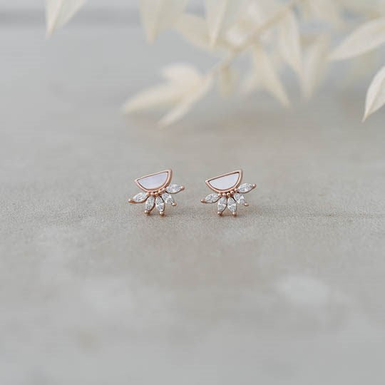 Antique Studs-mother of pearl