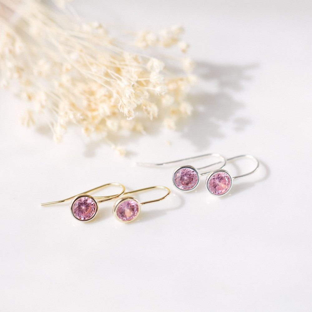 Dazzle Earrings-pink