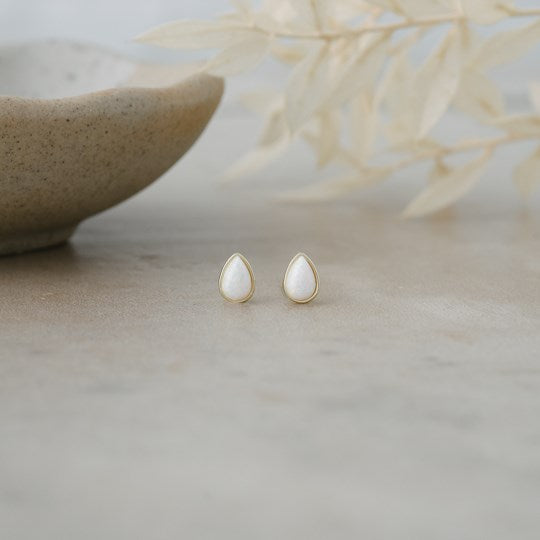 Icy Rain Studs-opalite
