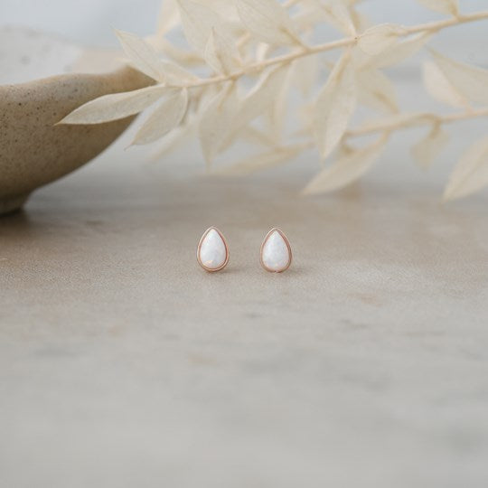Icy Rain Studs-opalite