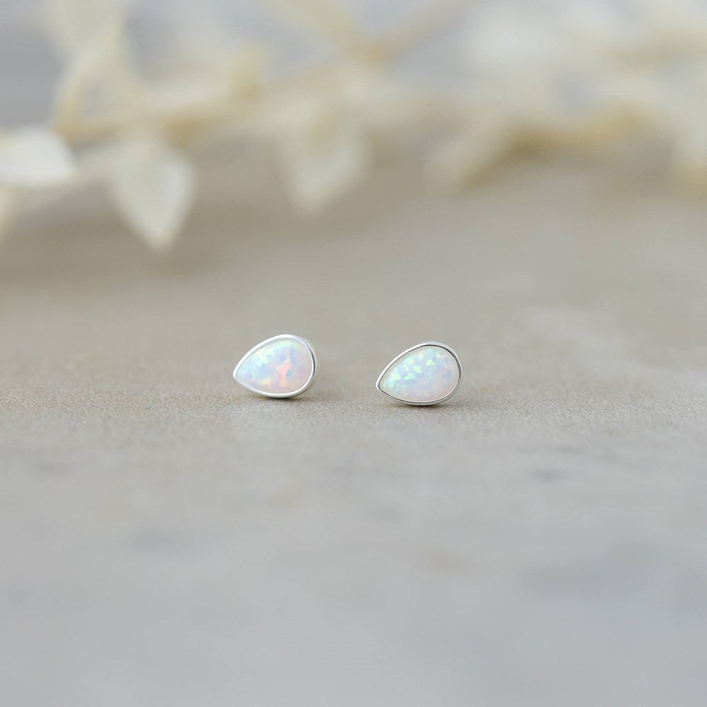 Icy Rain Studs-opalite