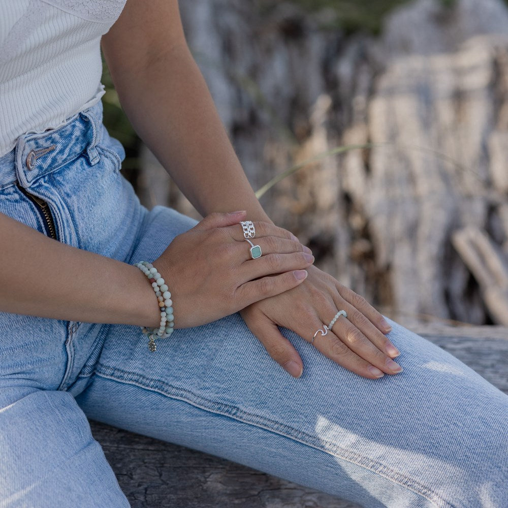 Milan Ring-amazonite