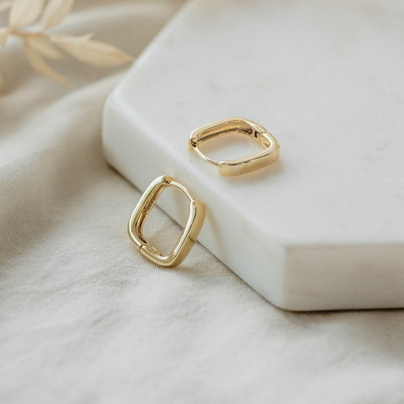 Petite Square Hoops
