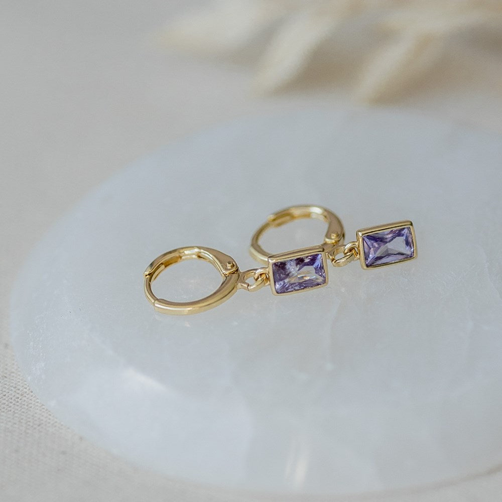 Shine Hoops-purple