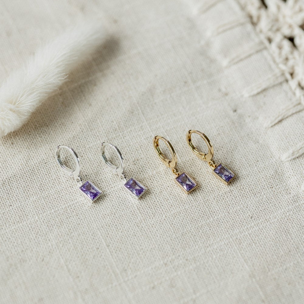 Shine Hoops-purple