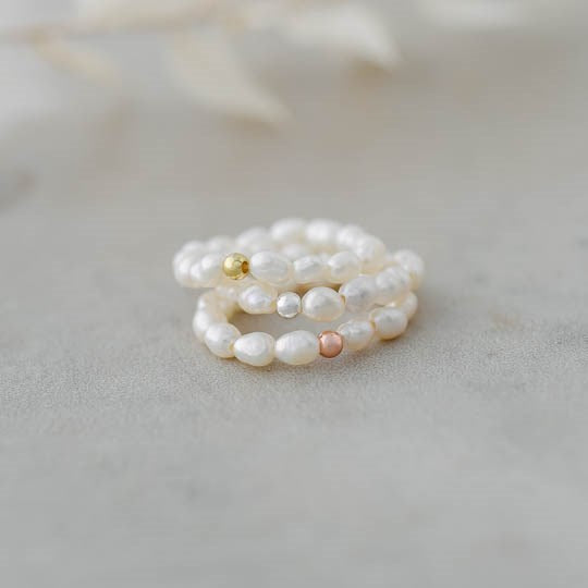 Sweet N Simple Ring-white pearl