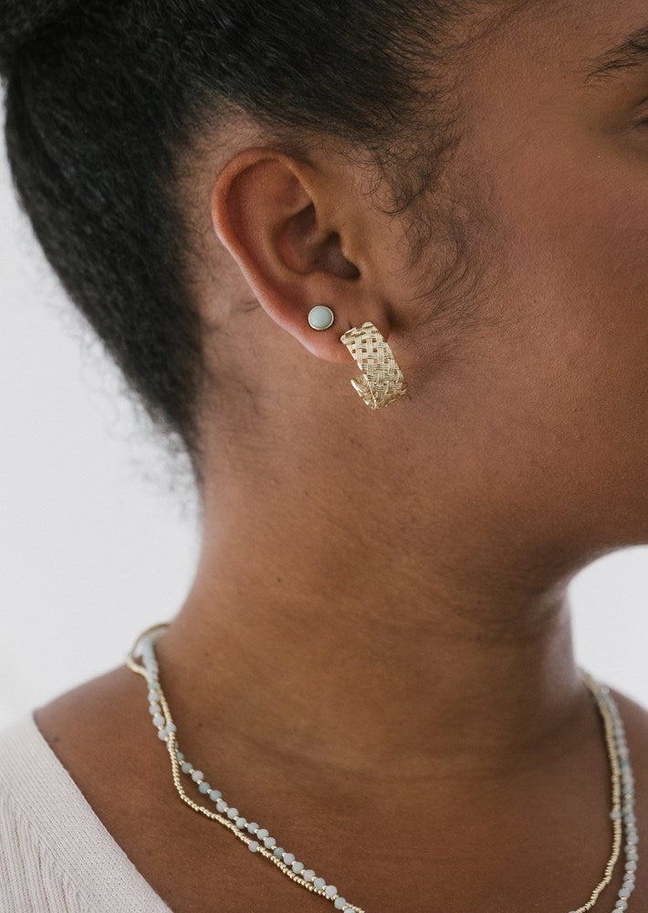 Phia Studs-amazonite
